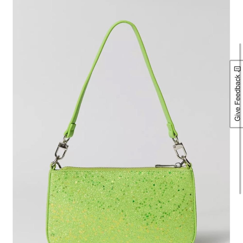 Kimchi Blue (urban outfitters) Lime Green Glitter Shoulder Bag